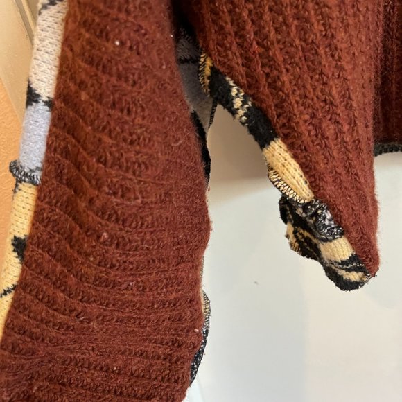 Urban Outfitters Arden Patchwork Argyle Cardigan Size XS Small Knit Button Up - Picture 6 of 7